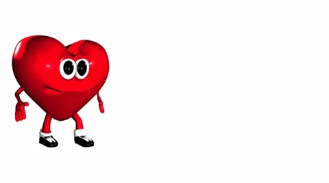 Heart Animated Walk Out Stock Footage 7744524