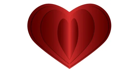Heart Animation on White Background Stock-Footage 102386820