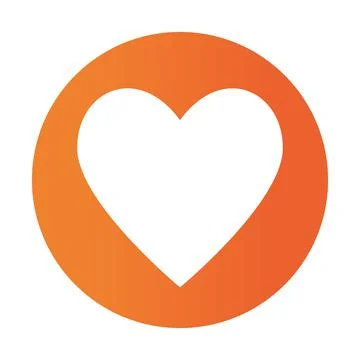 Heart app inside a bubble Stock Illustration