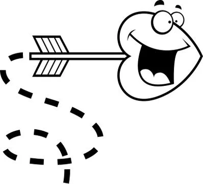 Heart Arrow Stock Illustration