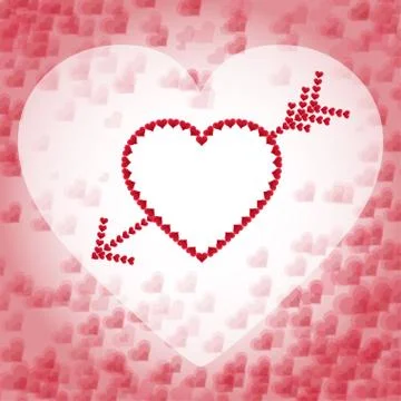 Heart with arrow Stock Illustration