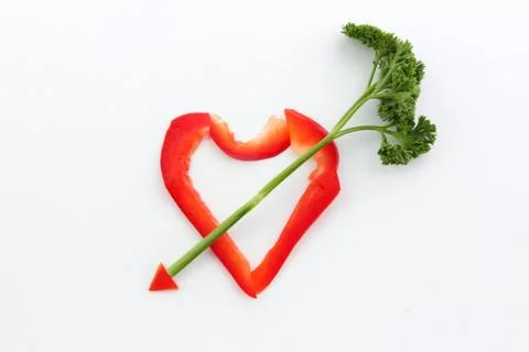 Heart with arrow Stock Photos