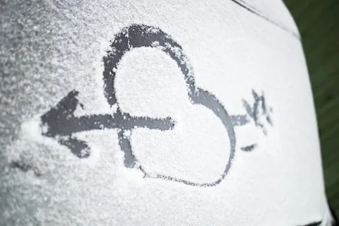 Heart with arrow Stock-Fotos