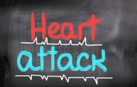 Heart attack concept Stock Illustration