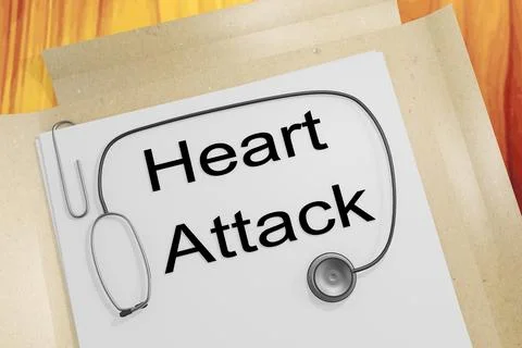 Heart Attack concept Stock Illustration