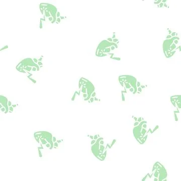 Heart attack glyph vector seamless pattern sign Stock Illustration