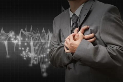Heart attack Stock Illustration