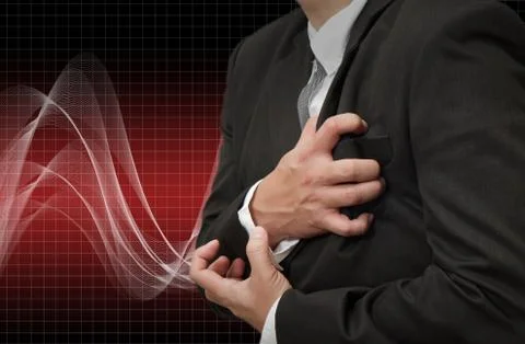 Heart attack Illustrazione stock