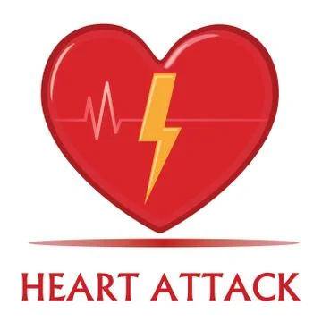 Heart Attack Illustration Vector Stock Illustration