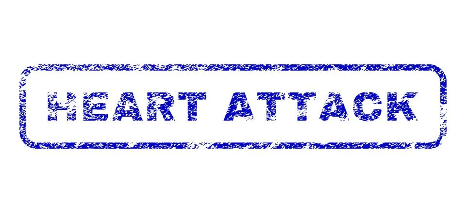 Heart Attack Rubber Stamp Stockillustratie
