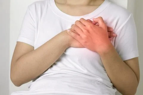 Heart attack symptom Stock Photos