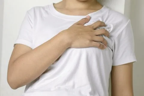 Heart attack symptom Stock Photos