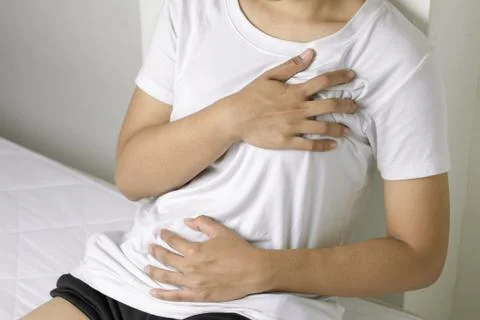 Heart attack symptom Stock Photos