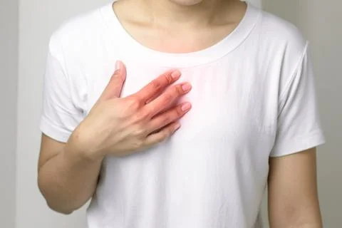 Heart attack symptom Stock Photos