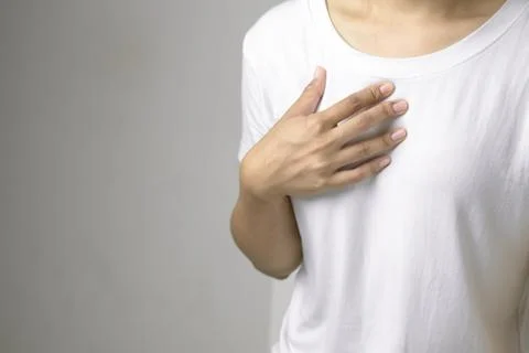 Heart attack symptom Stock Photos