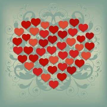 Heart background 2 Stock Illustration