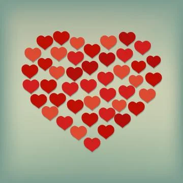 Heart background Stock Illustration