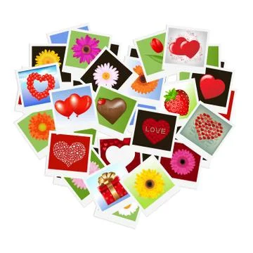 Heart background Stock Illustration