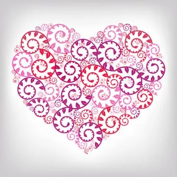 Heart background Stock Illustration