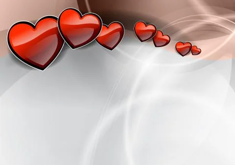 Heart background Illustrazione stock