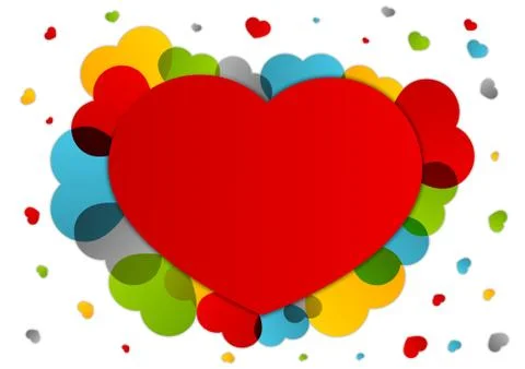 Heart background Stock Illustration