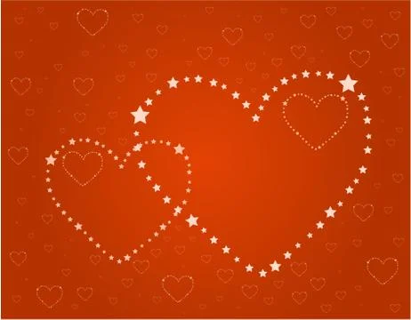 Heart background Stock Illustration