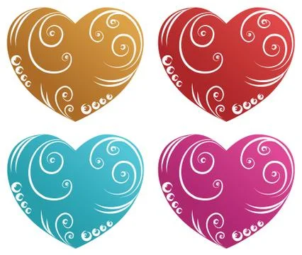 Heart background Stock Illustration