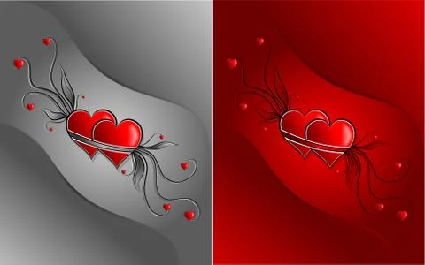Heart background Stock Illustration