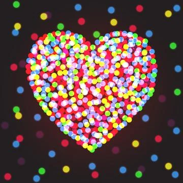 Heart background Stock Illustration