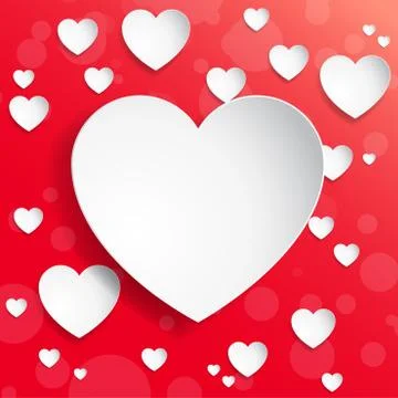 Heart background Stock Illustration