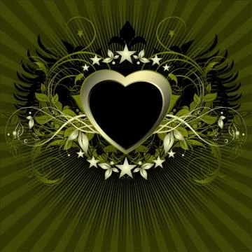 Heart background Stock Illustration