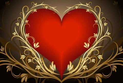 Heart background. 스톡 일러스트