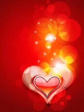 Heart background Stock Illustration