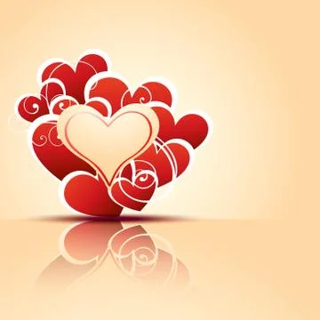 Heart background Stock Illustration