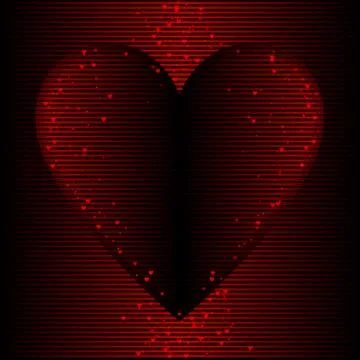 Heart background Stock Illustration