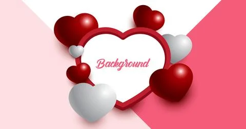 Heart background. Stock Illustration
