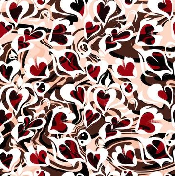 Heart background. Illustrazione stock