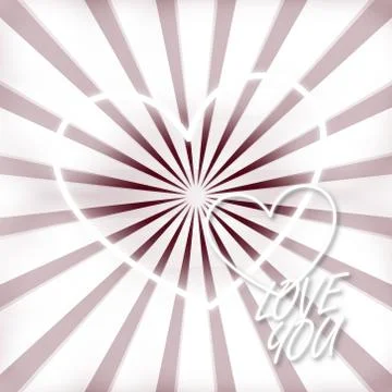 Heart background lovely creative design Illustrazione stock