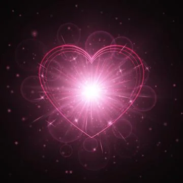 Heart background pattern Stock Illustration