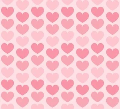Heart background. Rose vector seamless love pattern 스톡 일러스트
