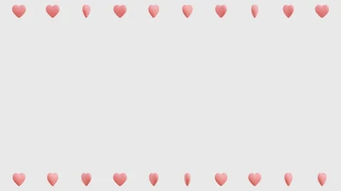 Heart Background, Rotating, Frame, Motion Background Video Loop Stock Footage 232388364