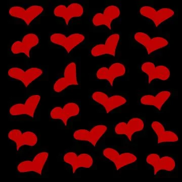 Heart background is seamless Stock Illustration