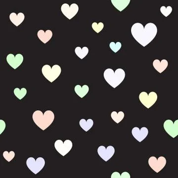 Heart background. Seamless vector pattern Illustrazione stock
