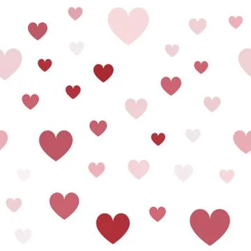 Heart background. Seamless vector pattern Stock Illustration