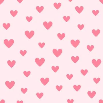 Heart background. Seamless vector pattern Stock Illustration