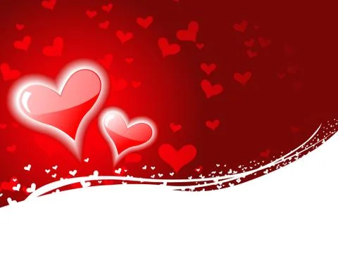 Heart background with space for text Illustrazione stock