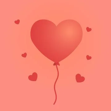 Heart balloon Stock Illustration
