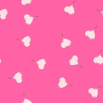 Heart balloon love vector seamless pattern Stock Illustration