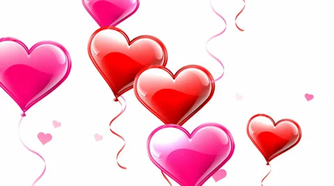 Heart balloons 库存影片 29670831