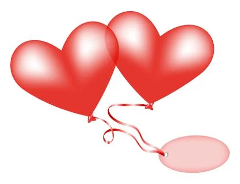 Heart balloons Stock-Illustration